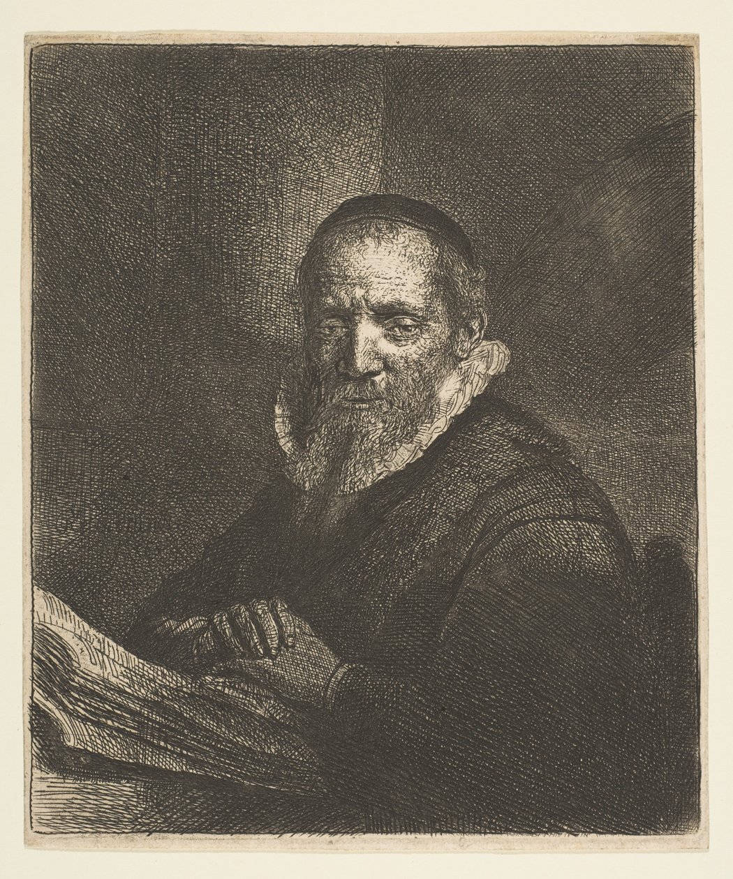 Jan Cornelius Sylvius, 1633 alkotó: Rembrandt van Rijn