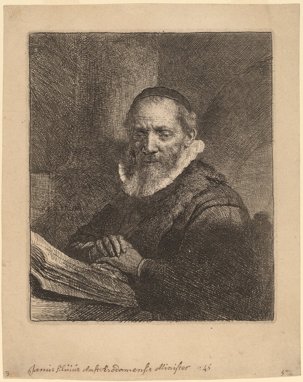 Jan Cornelisz. Sylvius alkotó: Rembrandt van Rijn
