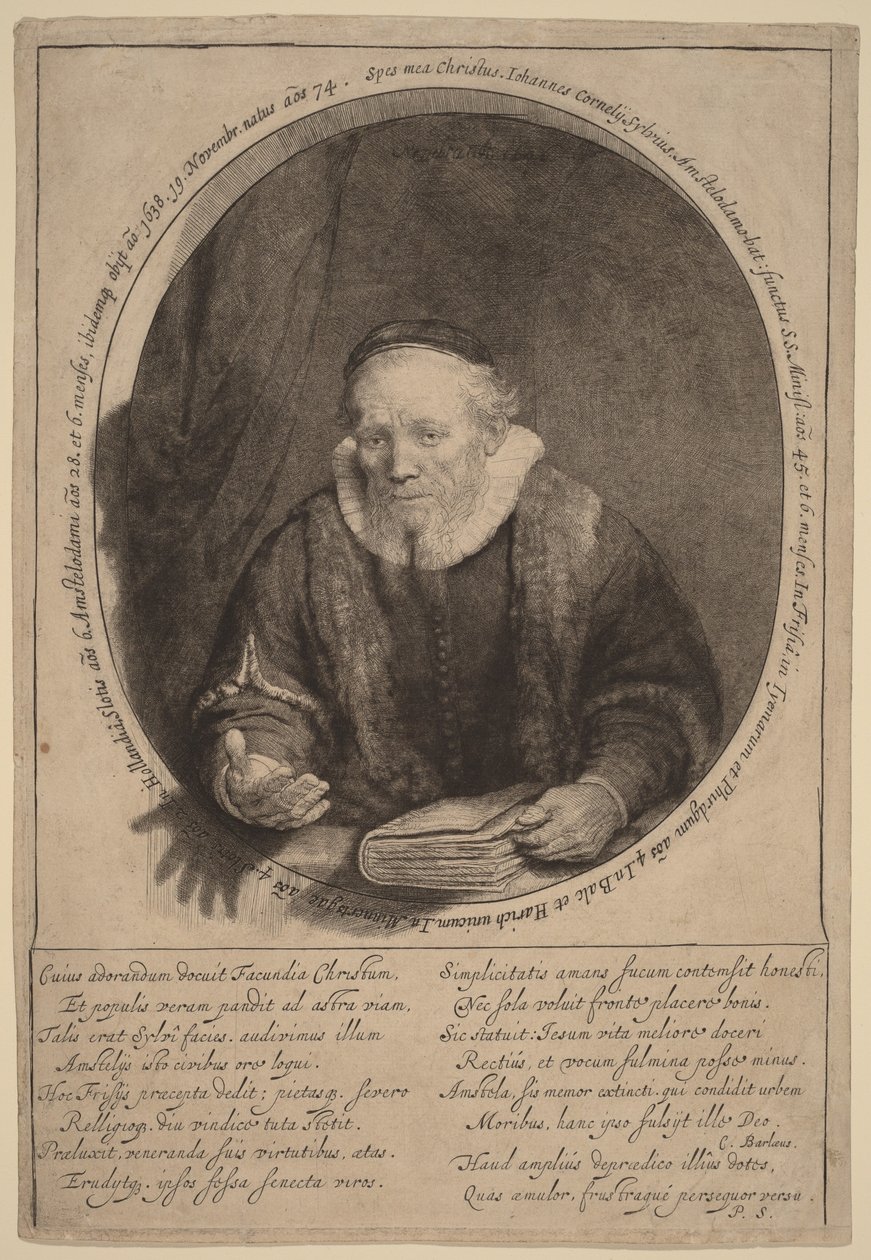 Jan Cornelisz Sylvius alkotó: Rembrandt van Rijn