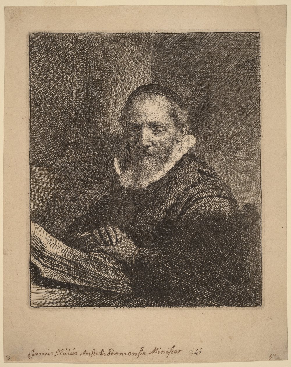 Jan Cornelisz Sylvius alkotó: Rembrandt van Rijn