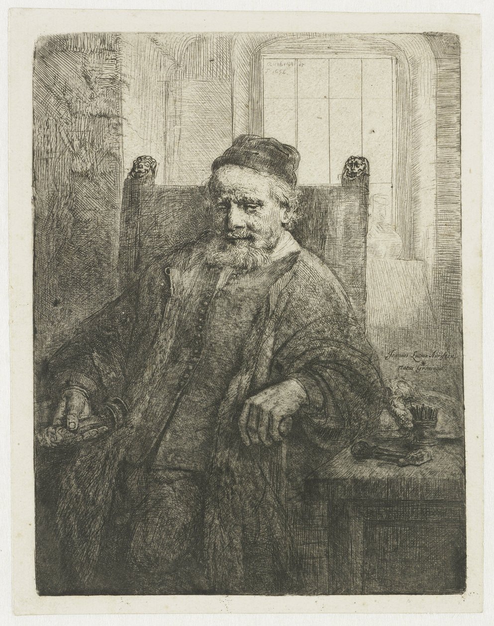 Jan Lutma, ötvös alkotó: Rembrandt van Rijn