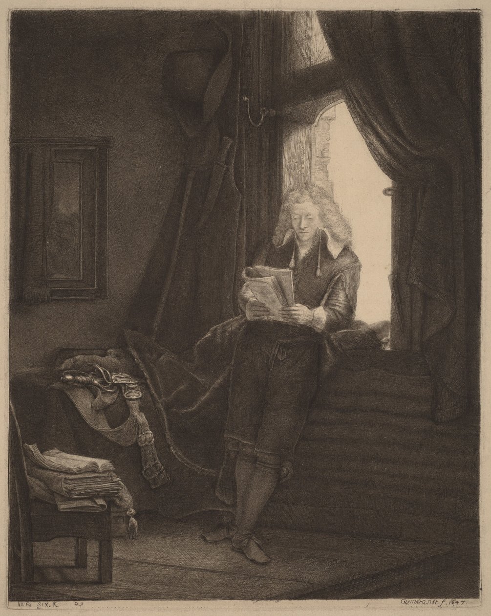 Jan Six alkotó: Rembrandt van Rijn