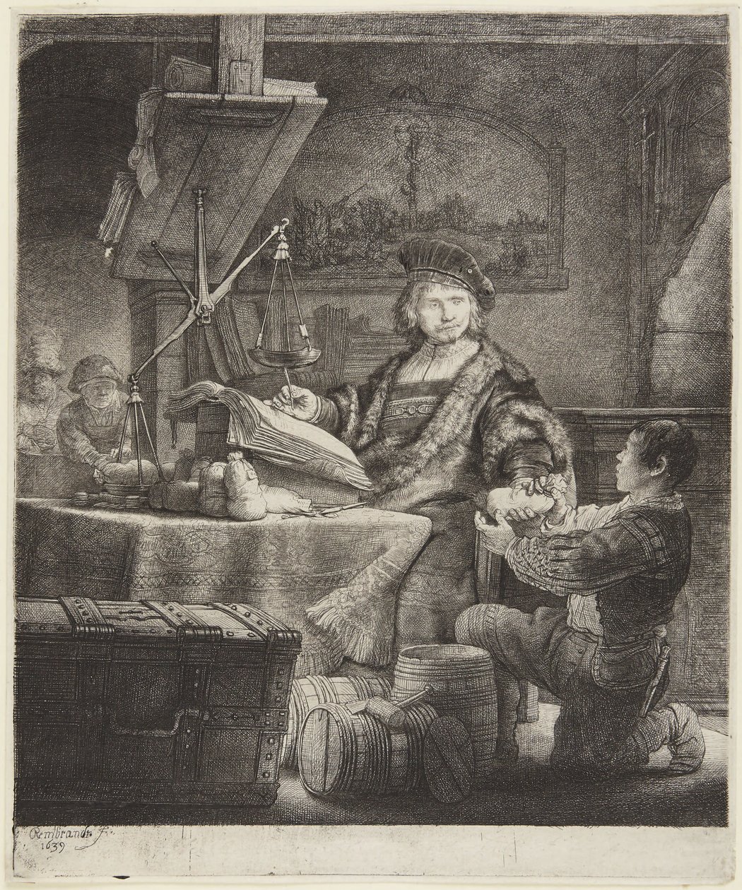 Jan Uytenbogaert (Az aranymérő) alkotó: Rembrandt van Rijn