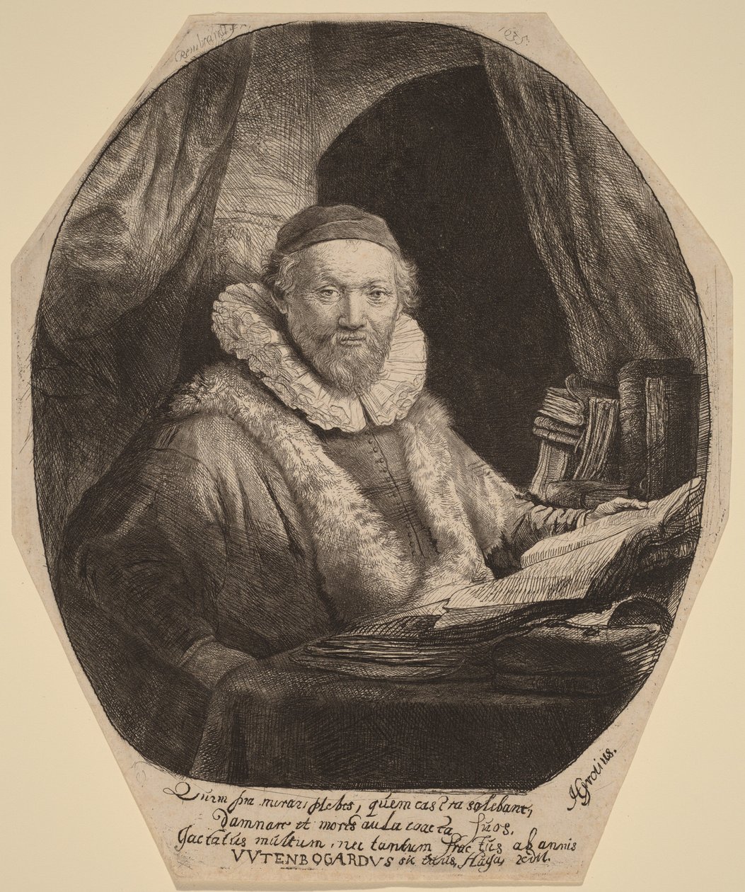 Jan Uytenbogaert alkotó: Rembrandt van Rijn