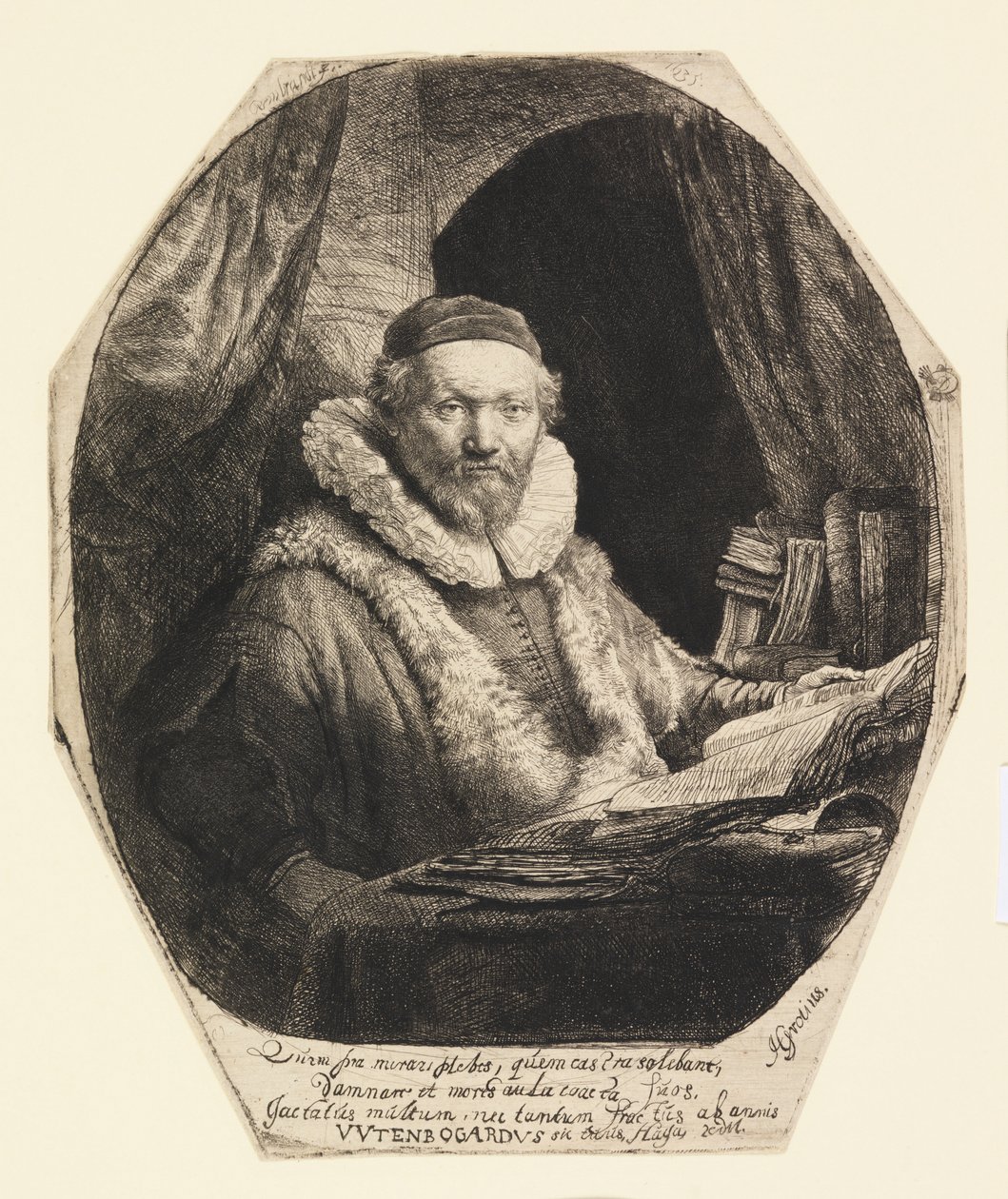 Jan Uytenbogaert, prédikátor alkotó: Rembrandt van Rijn