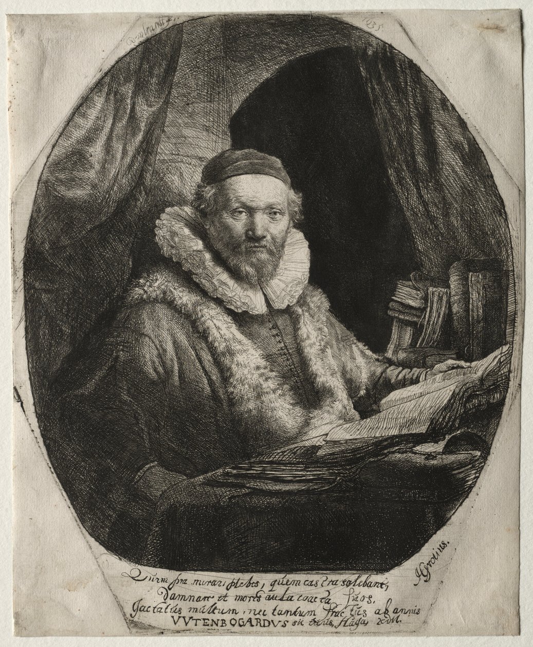 Jan Uytenbogaert, a Remonstrantok prédikátora alkotó: Rembrandt van Rijn