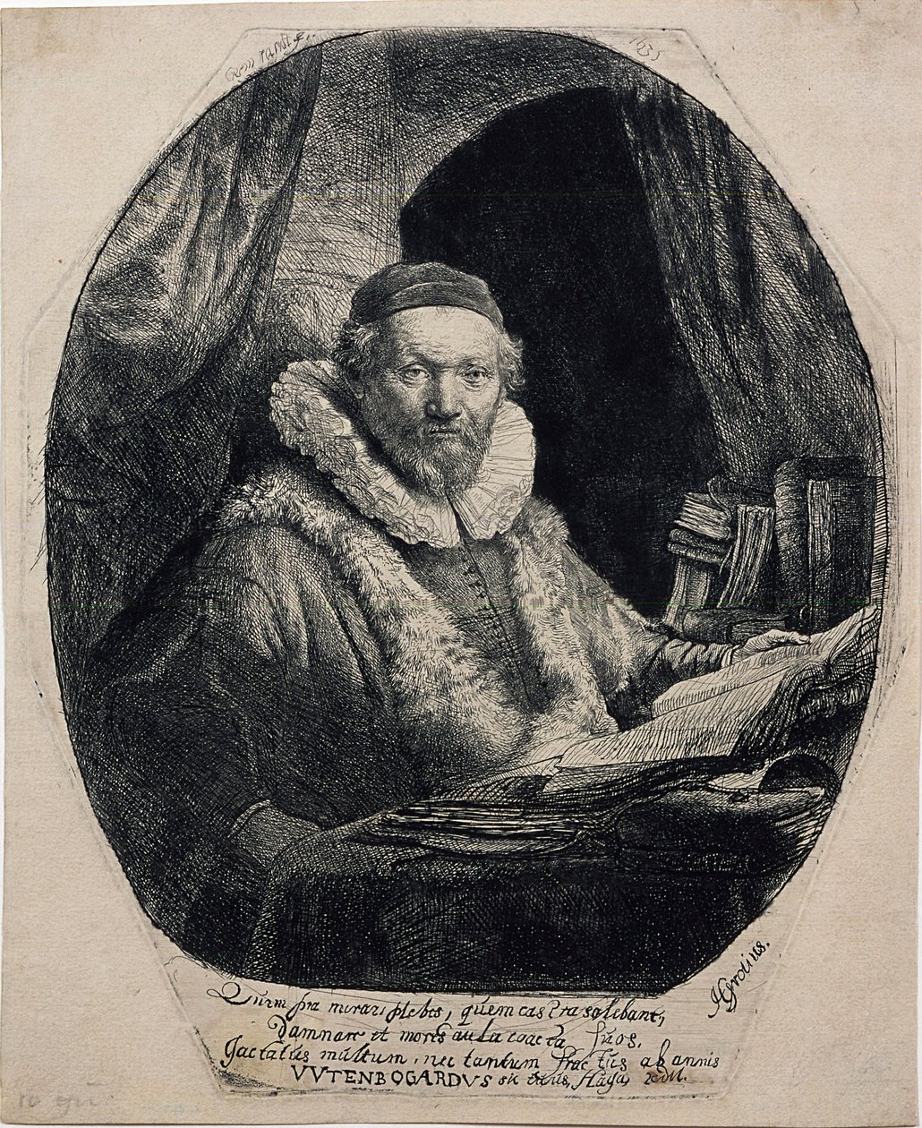Jan Uytenbogaert, a Remonstrantok prédikátora alkotó: Rembrandt van Rijn