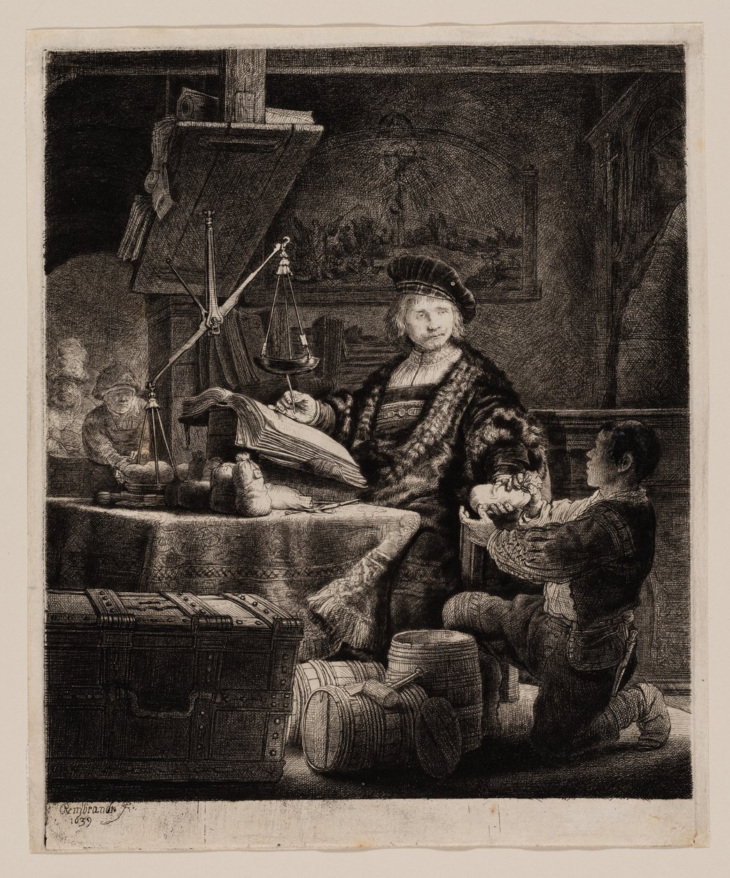 Jan Uytenbogaert, „Az aranymérleg” alkotó: Rembrandt van Rijn