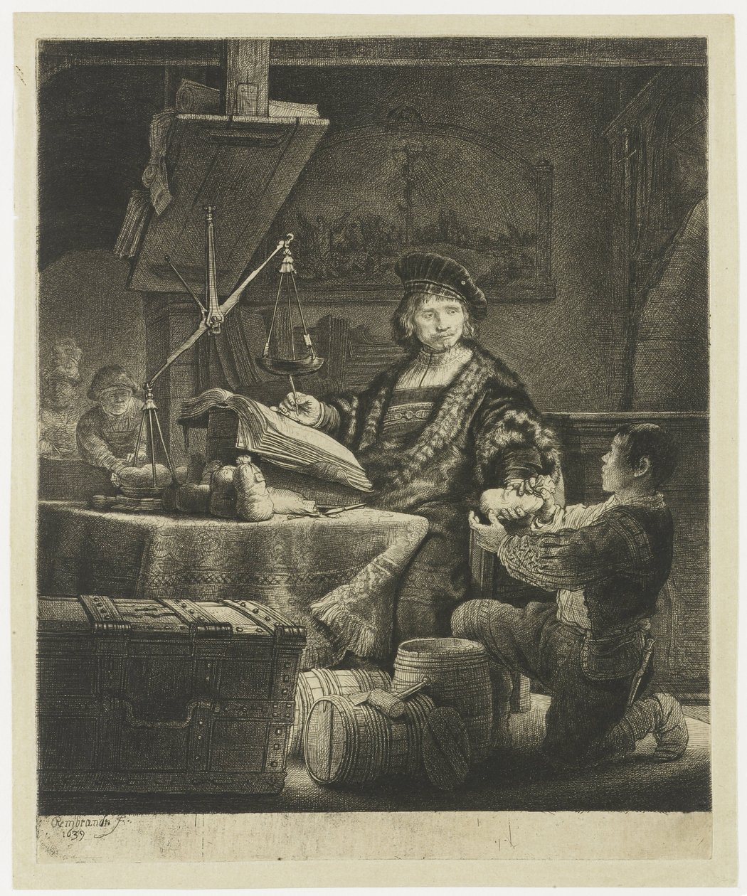 Jan Uytenbogaert, "az aranymérleg" alkotó: Rembrandt van Rijn