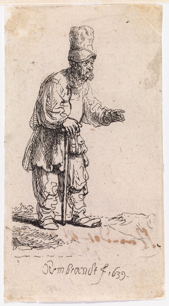 Zsidó magas sapkában alkotó: Rembrandt van Rijn