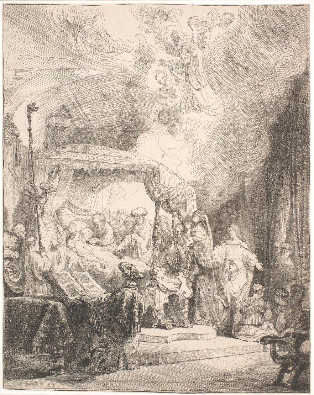 Szűz Mária halála alkotó: Rembrandt van Rijn