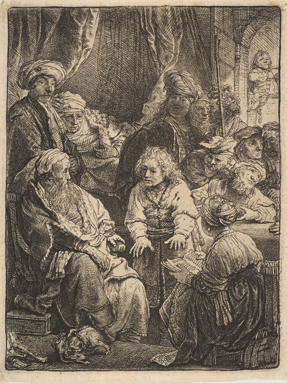 József meséli álmait, 1638. alkotó: Rembrandt van Rijn
