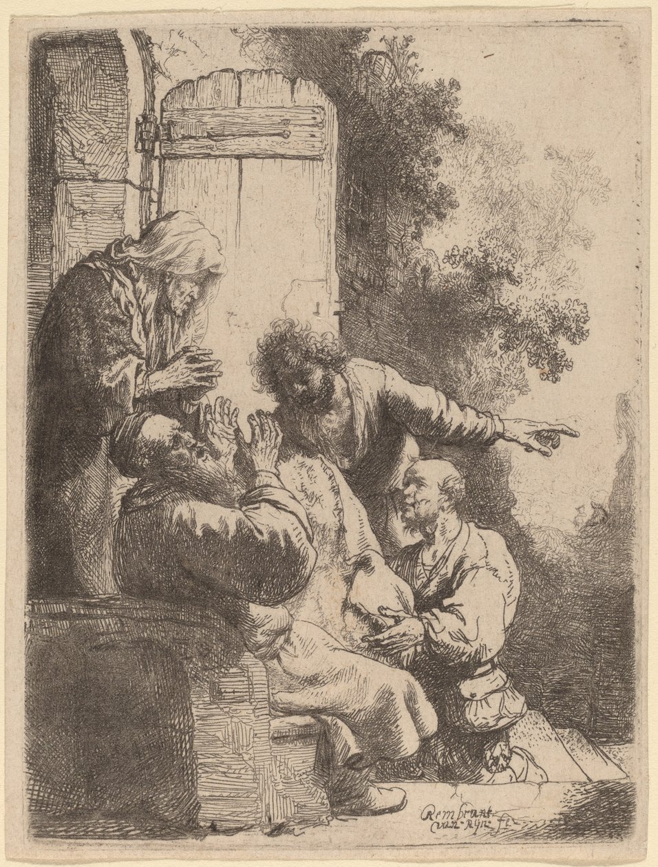 József kabátját Jákobnak hozták alkotó: Rembrandt van Rijn