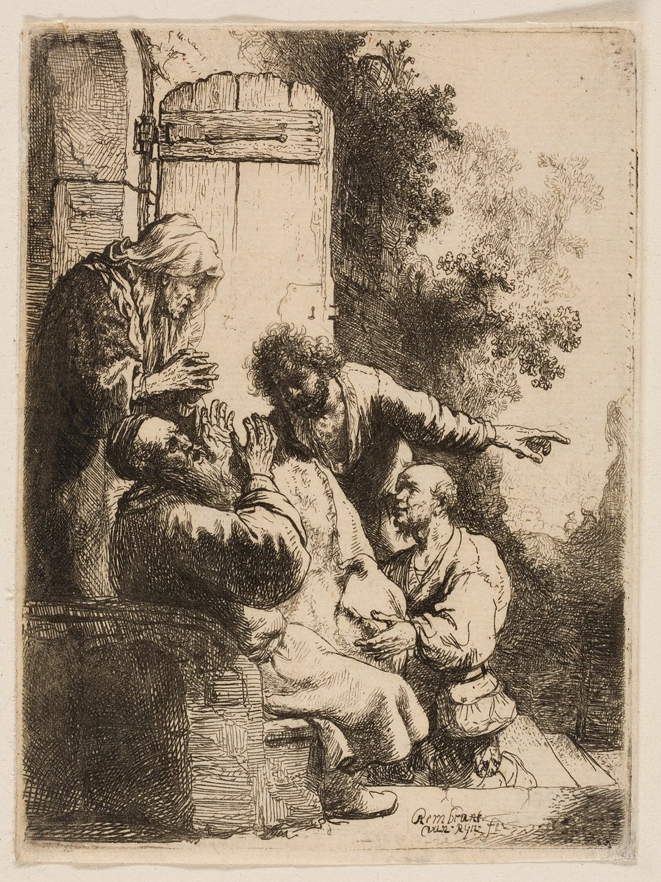 József kabátját Jákobnak hozták alkotó: Rembrandt van Rijn