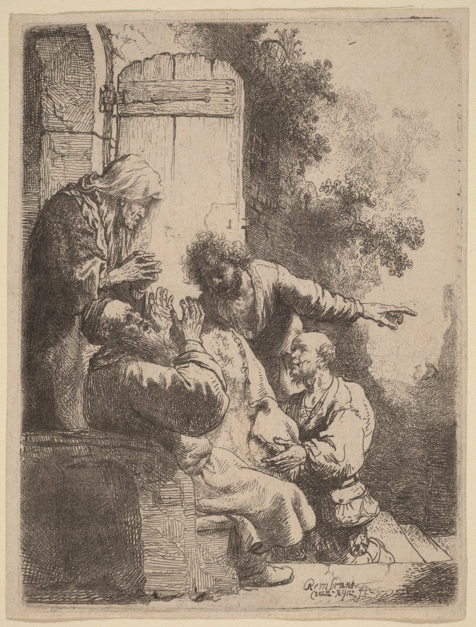 József kabátját elvitték Jákóbhoz alkotó: Rembrandt van Rijn