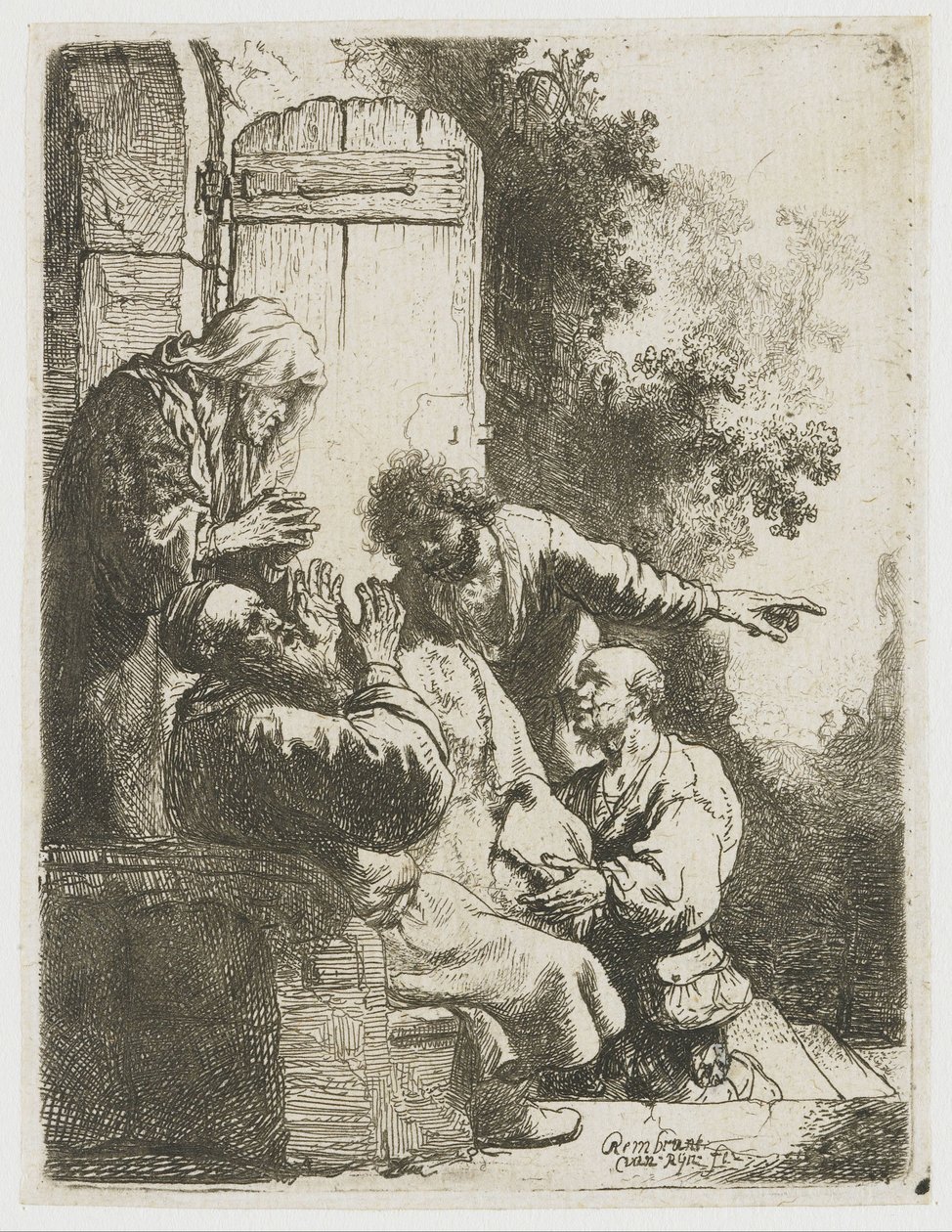 József kabátját Jákobnak vitték alkotó: Rembrandt van Rijn