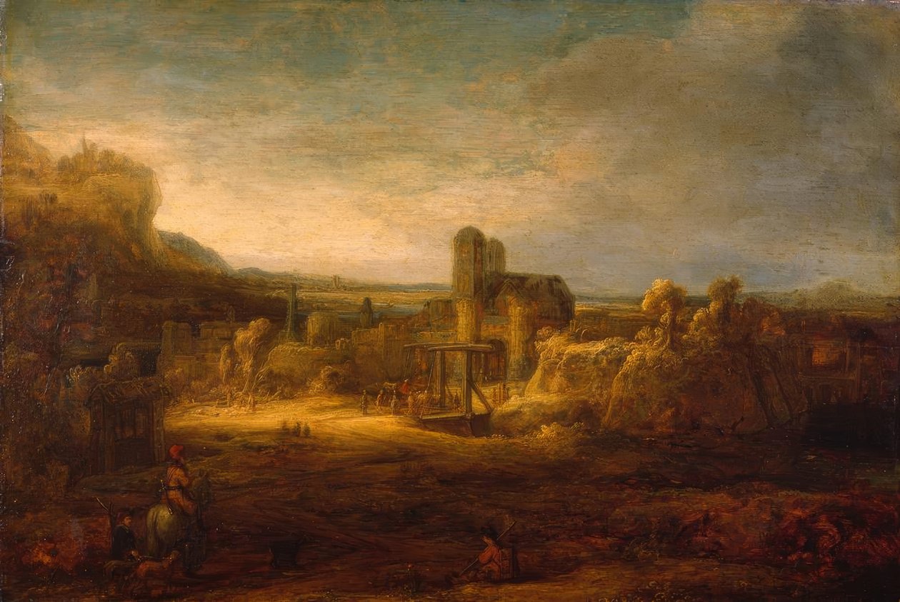 Táj felvonóhíddal alkotó: Rembrandt van Rijn