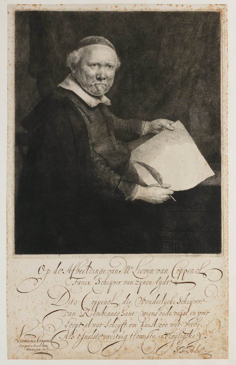 Lieven Willemsz van Coppenol alkotó: Rembrandt van Rijn