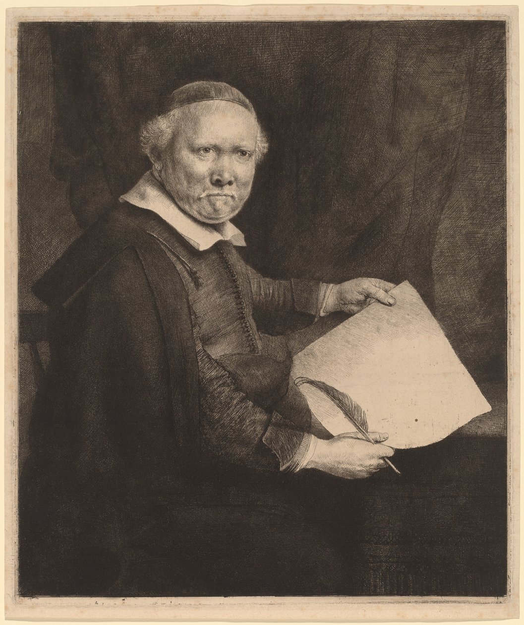Lieven Willemsz van Coppenol: A nagyobb tányér alkotó: Rembrandt van Rijn