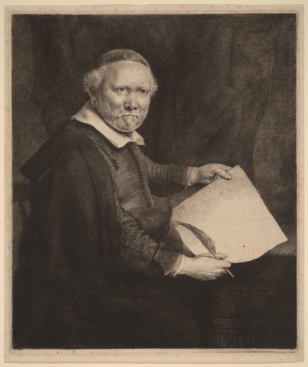 Lieven Willemsz van Coppenol: a nagyobb tál alkotó: Rembrandt van Rijn