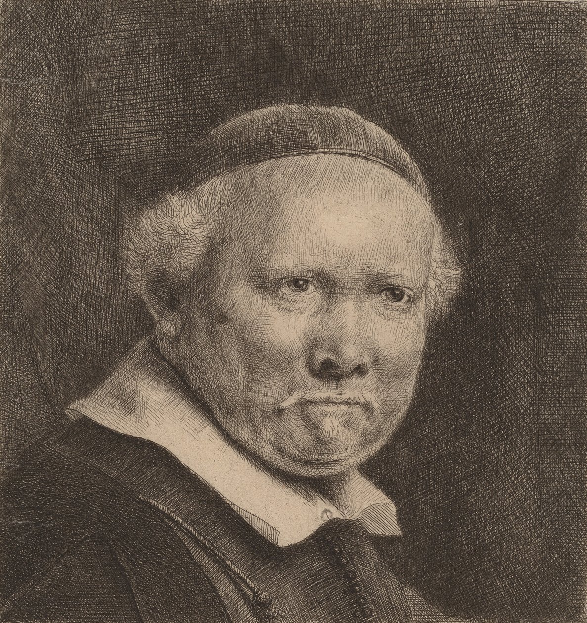 Lieven Willemsz van Coppenol: A nagyobb tányér, 1658. alkotó: Rembrandt van Rijn