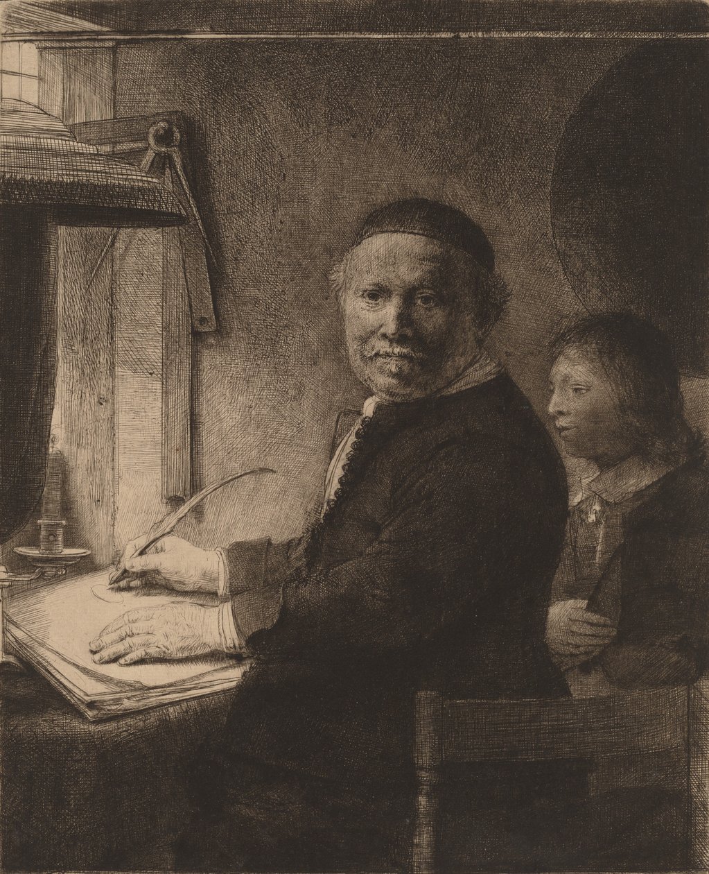 Lieven Willemsz van Coppenol: A kisebb tányér, c. 1658. alkotó: Rembrandt van Rijn
