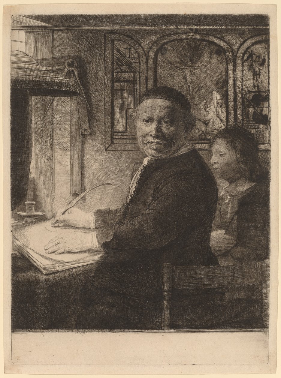 Lieven Willemsz van Coppenol: A kisebb tányér, c. 1658. alkotó: Rembrandt van Rijn