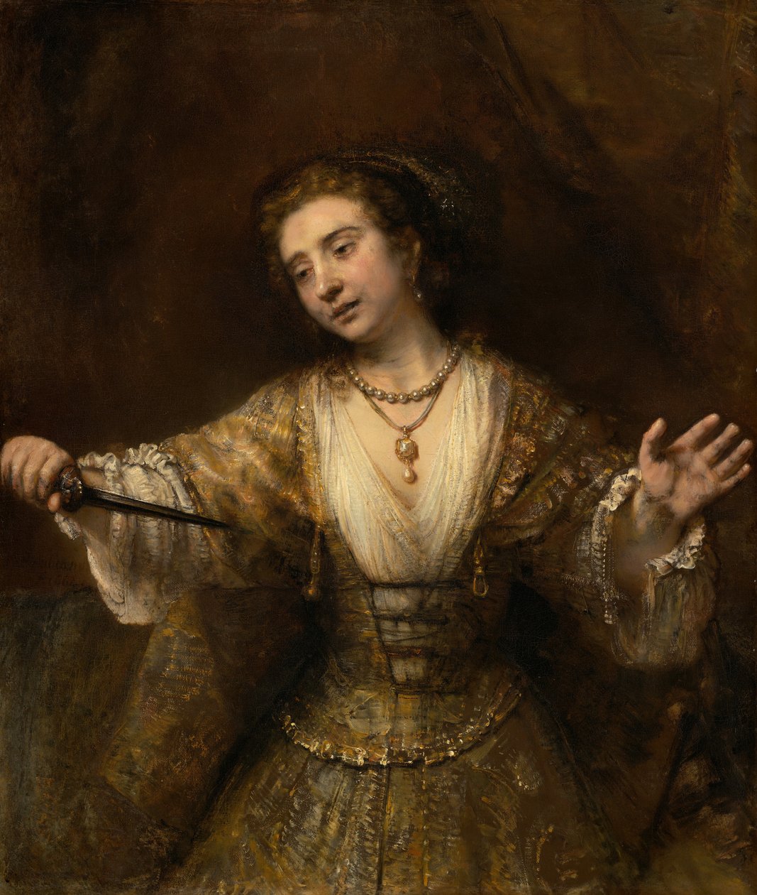 Lukrécia, 1664. alkotó: Rembrandt van Rijn