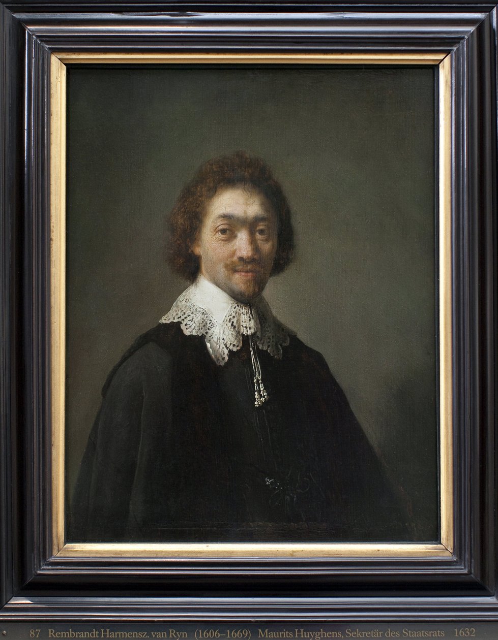 Maurits Huygens, Lahaye államtitkára (Hollandia). Harmensz van Rijn Rembrandt (1606-1669) festménye, olaj, fa alkotó: Rembrandt van Rijn