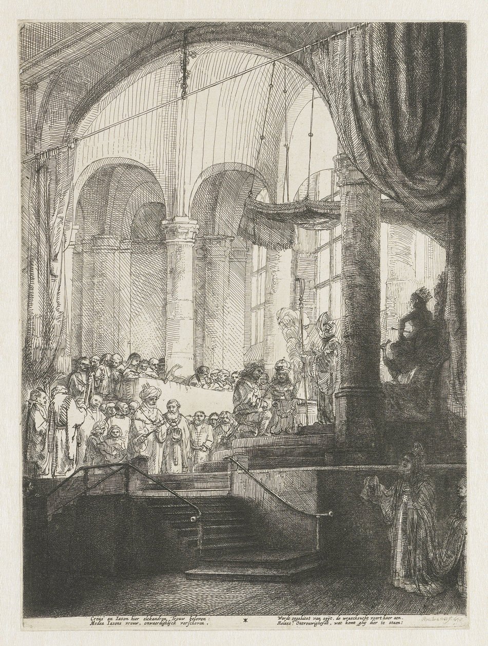 Médeia: avagy Jason és Creusa házassága alkotó: Rembrandt van Rijn