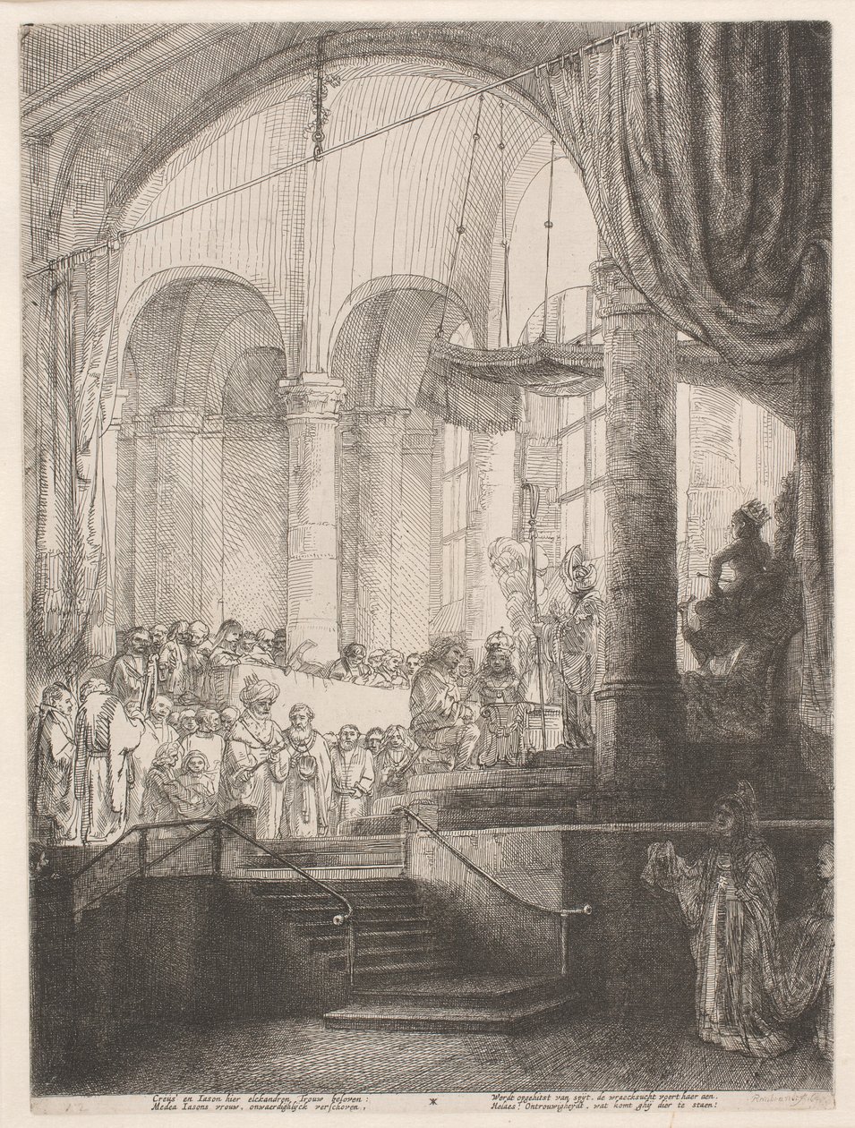 Medea: avagy Jászon és Kreusa házassága alkotó: Rembrandt van Rijn