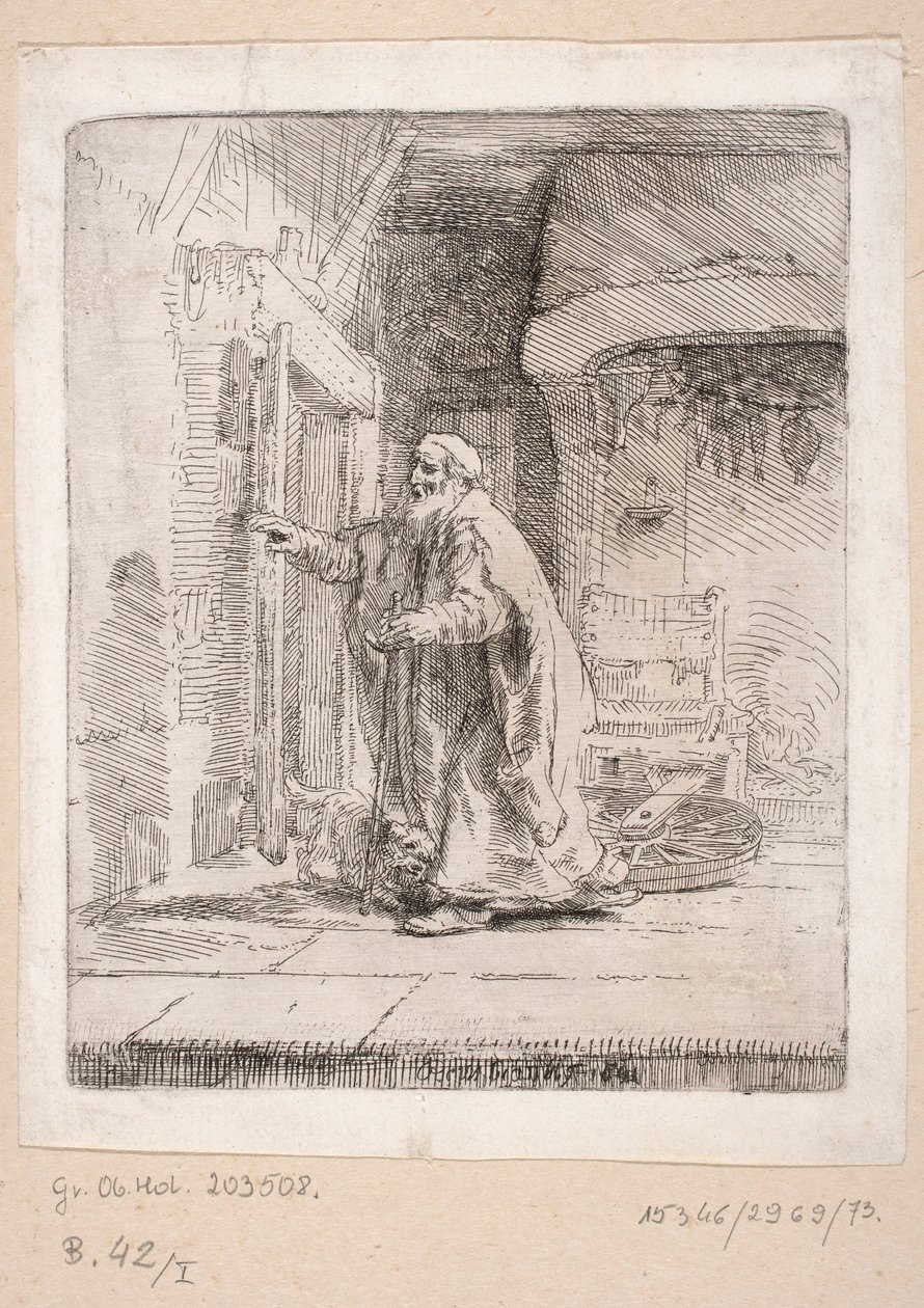 A megvakult Tobiasz alkotó: Rembrandt van Rijn