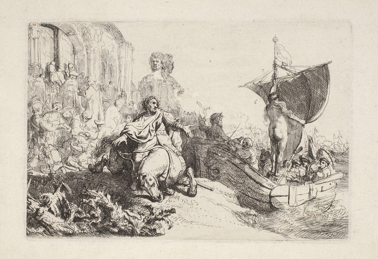 A Fortuna hajója alkotó: Rembrandt van Rijn