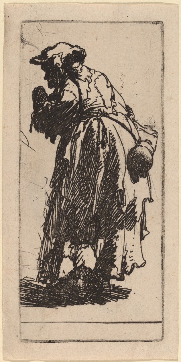 Öreg koldusasszony tökkel alkotó: Rembrandt van Rijn