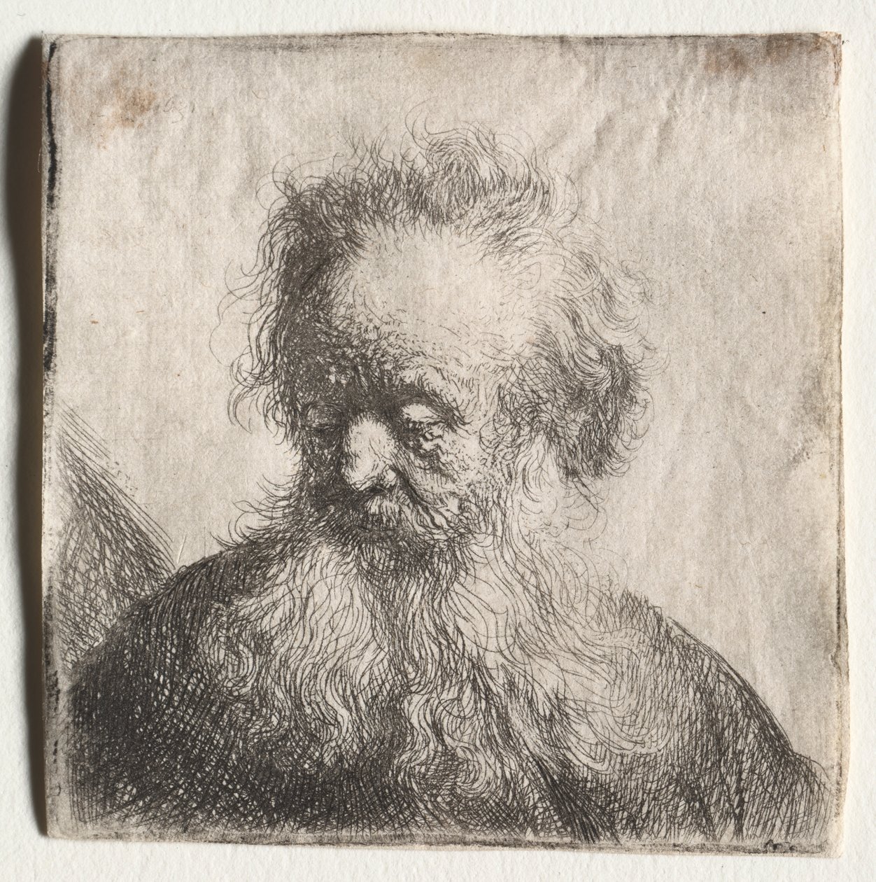 Folyó szakállú öregember: Mellszobor alkotó: Rembrandt van Rijn