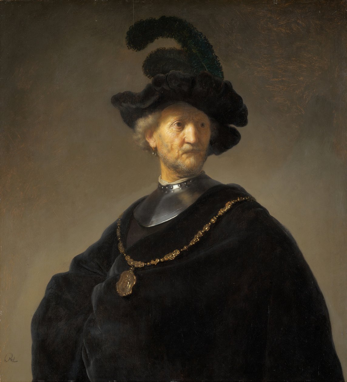 Öreg ember aranylánccal, 1631. alkotó: Rembrandt van Rijn