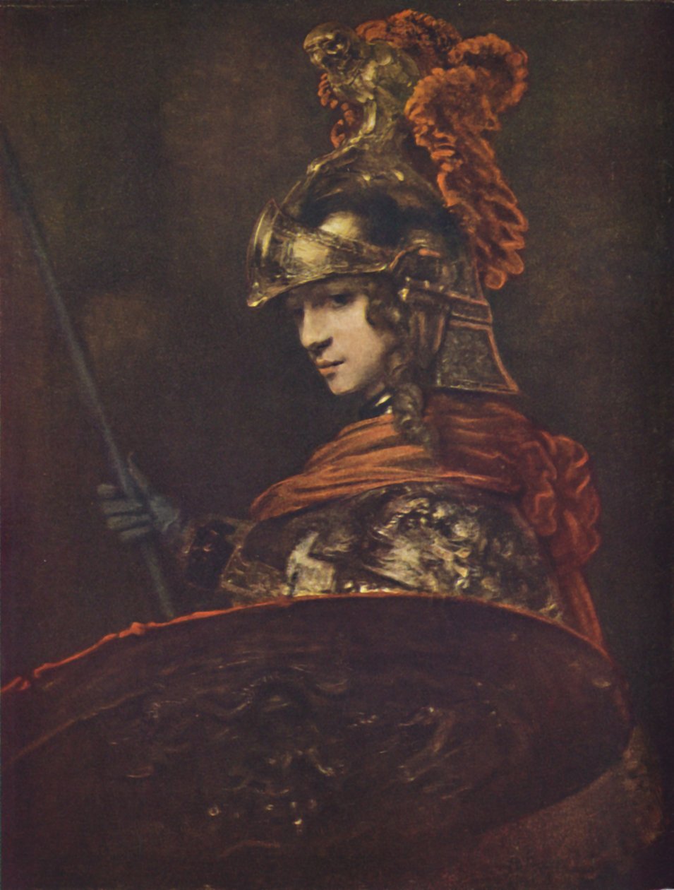 Pallas Athéné, c1657, c1950. alkotó: Rembrandt van Rijn