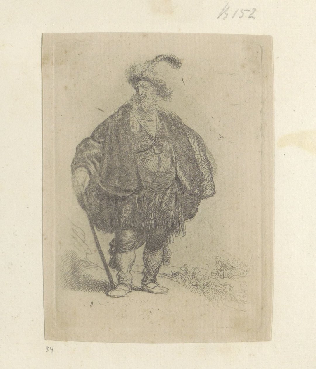 Perzische ember Nyolcvanöt eredeti nyomat gyűjteménye (sorozat címe) alkotó: Rembrandt van Rijn