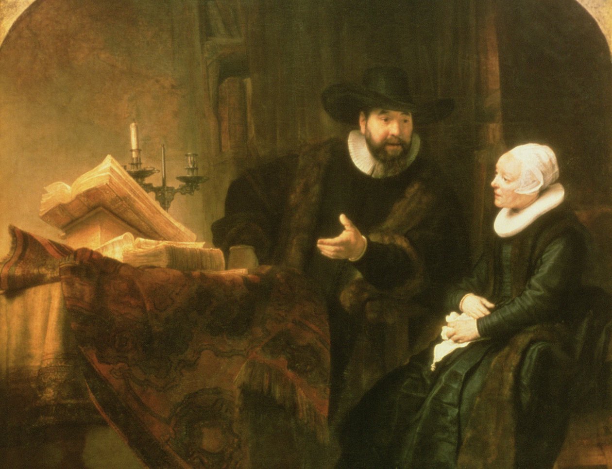 Cornelius Anslo és felesége portréja, 1641 alkotó: Rembrandt van Rijn