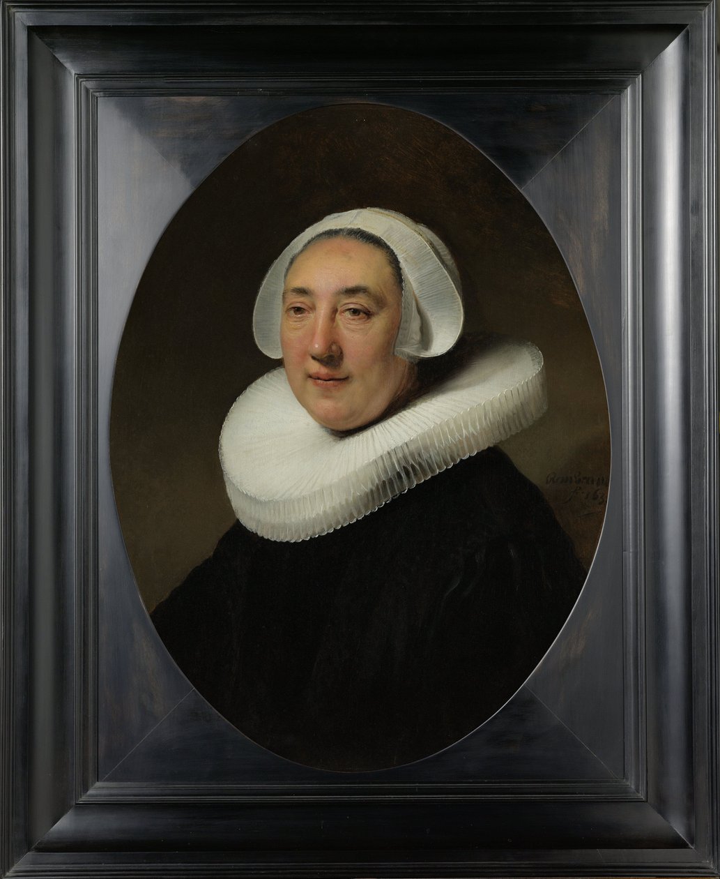 Haesje Jacobsdr van Cleyburg portréja, 1634 alkotó: Rembrandt van Rijn