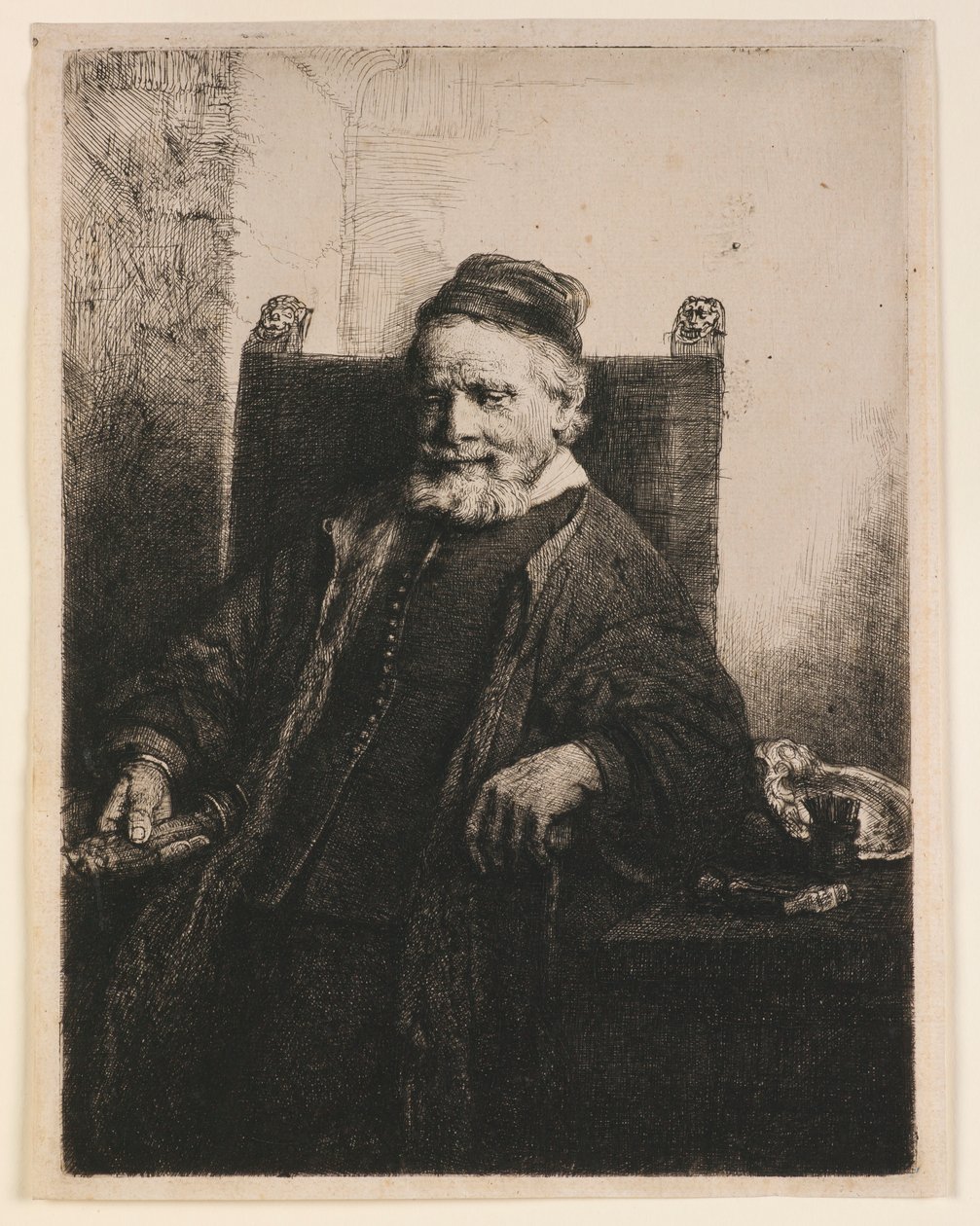 Jan Lutma portréja alkotó: Rembrandt van Rijn
