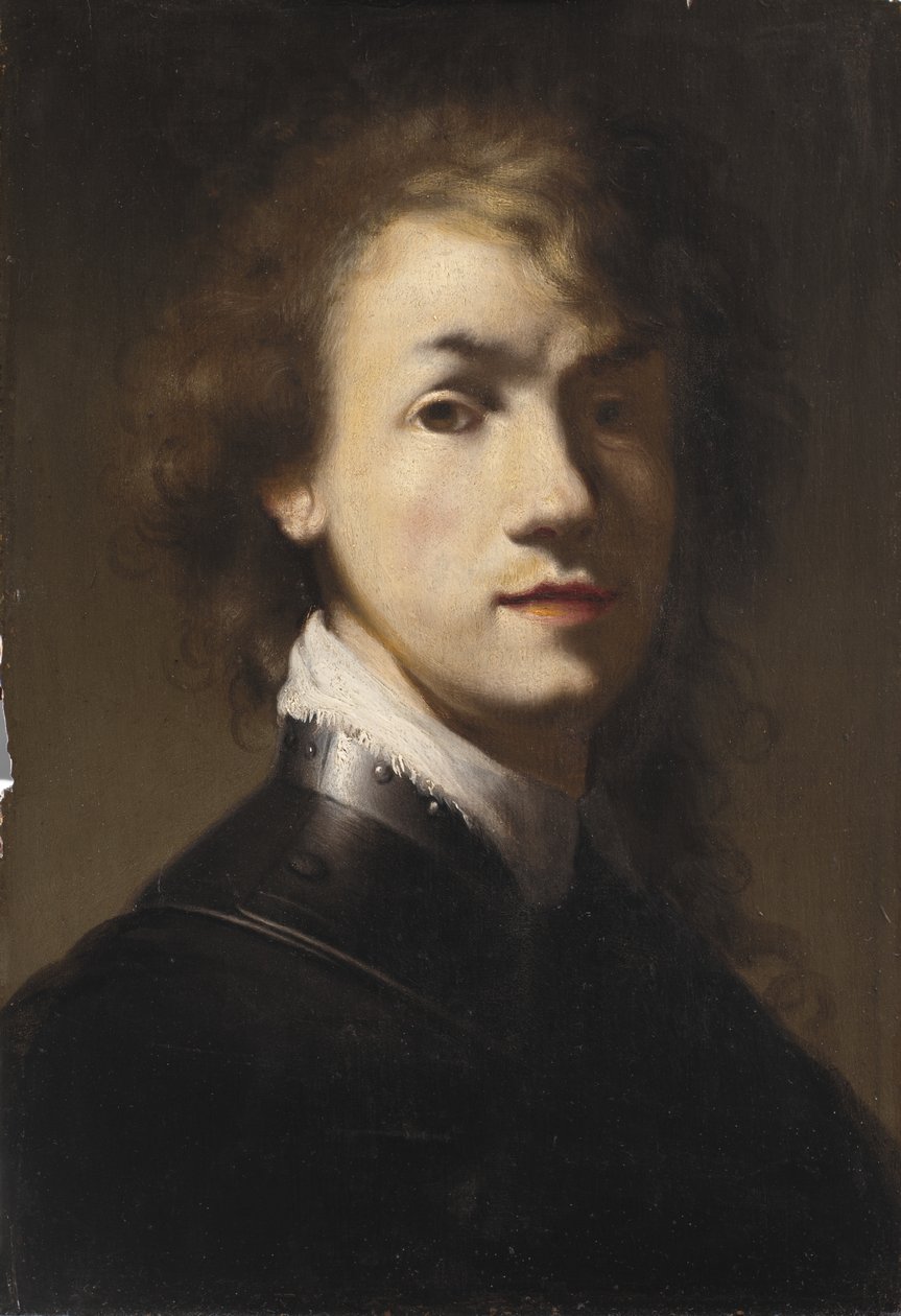 Rembrandt portréja Gorget-tel alkotó: Rembrandt van Rijn