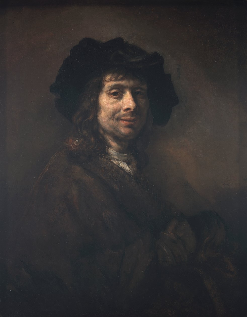 Egy fiatal férfi (talán egy művész) portréja alkotó: Rembrandt van Rijn