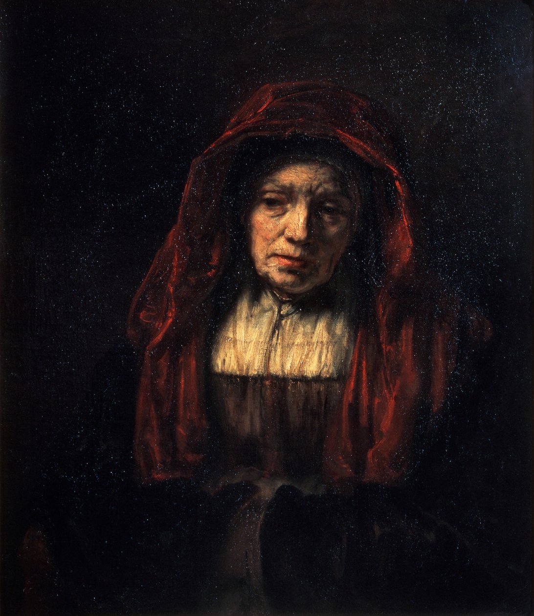 Egy öregasszony portréja, 1654. alkotó: Rembrandt van Rijn