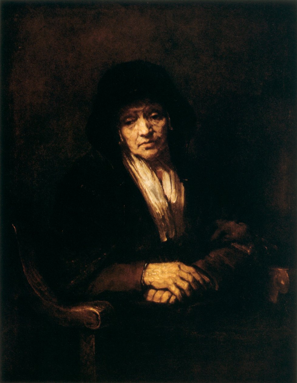Egy öregasszony portréja, 1654 alkotó: Rembrandt van Rijn