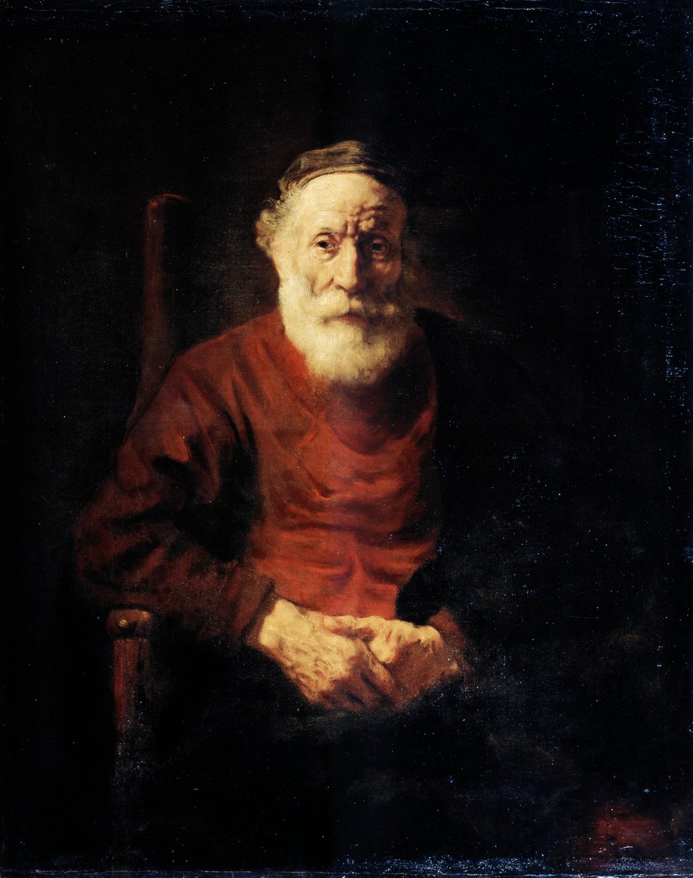 Vörös ruhás öregember portréja, 1652-1654. alkotó: Rembrandt van Rijn