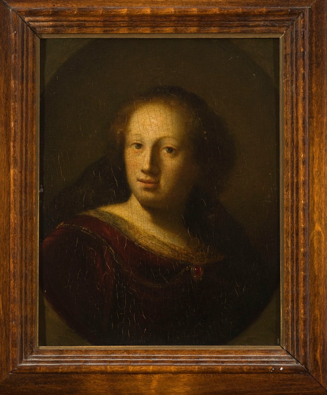 Egy rubin medállal díszített nő portréja alkotó: Rembrandt van Rijn