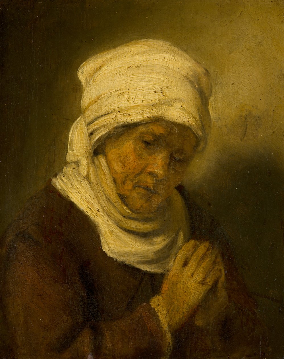Imádkozó nő, 1660 körül alkotó: Rembrandt van Rijn
