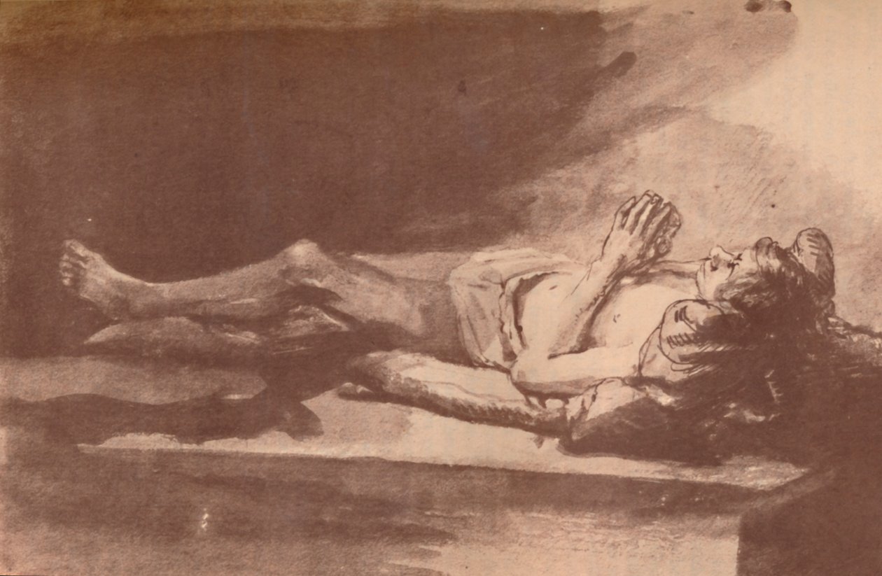 Rembrandt - Tanulmány egy fekvő modellről, 1903 alkotó: Rembrandt van Rijn
