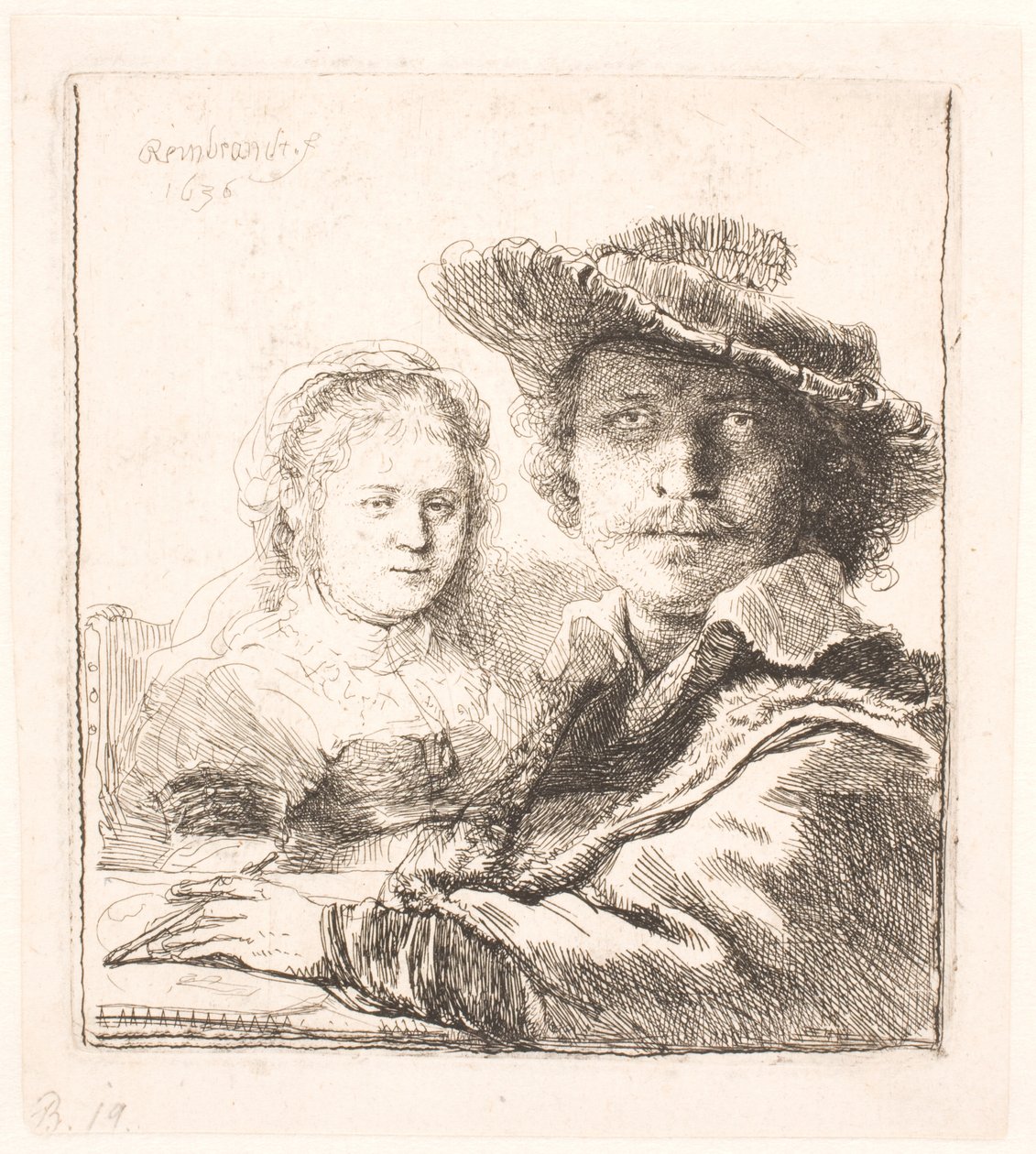 Rembrandt és felesége, Saskia: mellszobrok alkotó: Rembrandt van Rijn